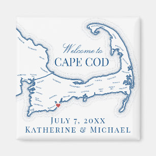 Cape Cod-destination bröllopsgåva Magnet