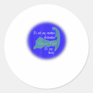 Cape Cod, det är mitt hem Runt Klistermärke