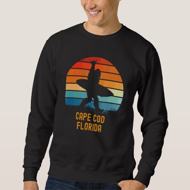 Cape Cod Florida Sasquatch Souvenir Lång Ärmad Tröja (Framsida)