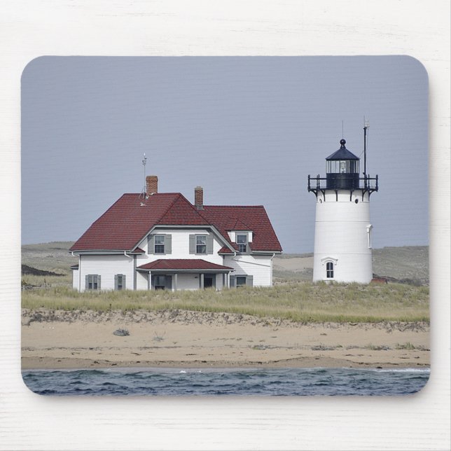 Cape Cod fyr Provincetown MORSA Mousepad Musmatta (Framsidan)