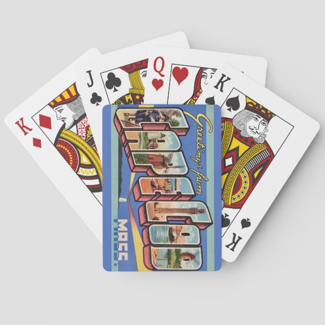 Cape Cod Greeting Playing Cards Casinokort (Baksidan)