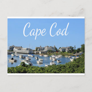 Cape Cod, Harwich MORSA Wychmere Harbor Postcard Vykort