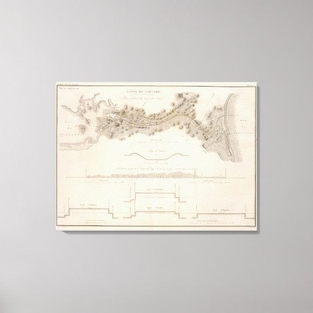 Cape Cod-kanalen Canvastryck (Framsida)