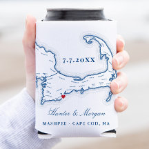 Cape Cod Kartpresent För Mässdag Bryllup Favorit D