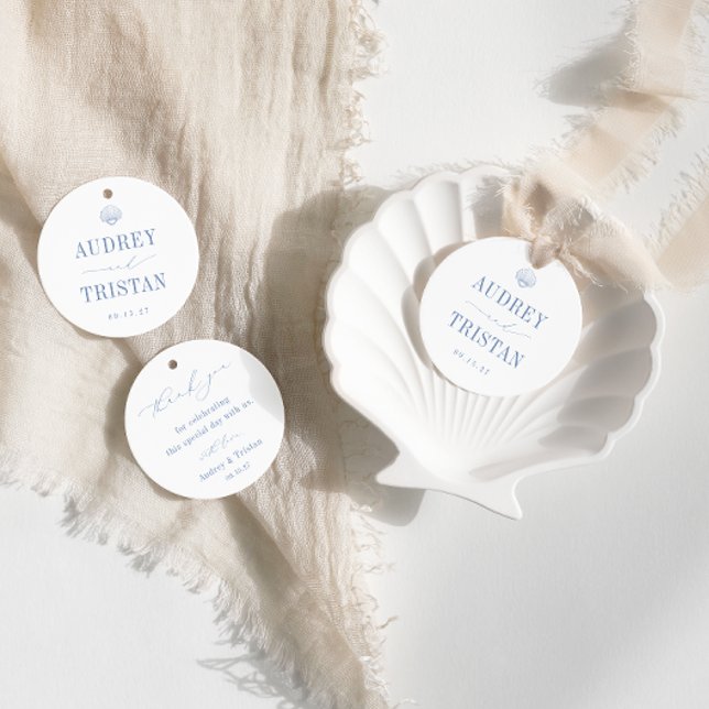 CAPE COD Kustminimalistisk Bröllop Tack Gåvor Etiketter (Skapare uppladdad)