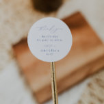 CAPE COD Kustminimalistisk Bröllop Tack Runt Klistermärke<br><div class="desc">CAPE COD - Kustblåminimalistisk,  bröllop vill tacka dig för dekalen.</div>