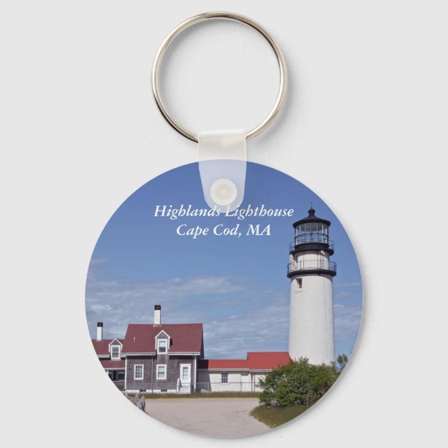 Cape Cod Lighthouse Keychain Nyckelring (Framsida)
