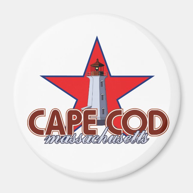 Cape Cod Lighthouse Magnet (Framsidan)