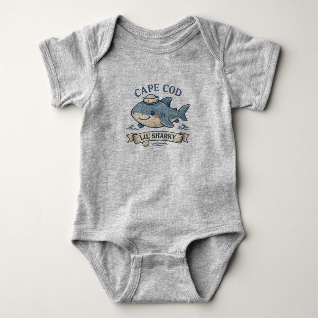 Cape Cod Lil' Sharky Baby Tröja (Framsida)