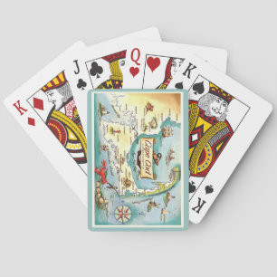 Cape Cod MA Kartspel med karta Casinokort