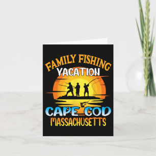 Cape Cod Machusetts Family Fishing Vacation Sunset Kort