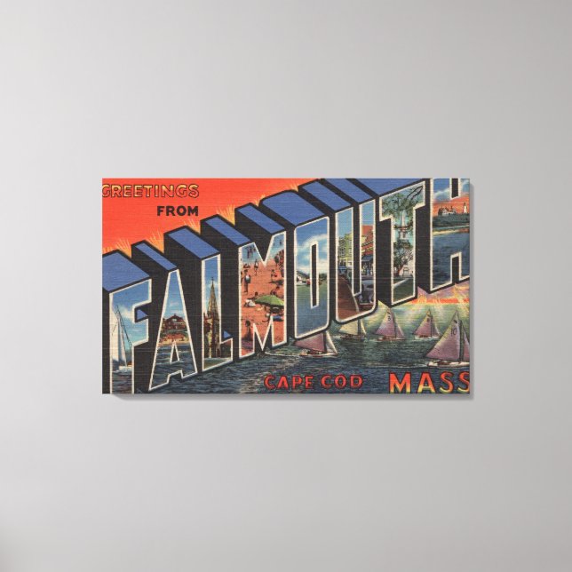 Cape Cod, Massachusetts (Falmouth) Canvastryck (Framsida)