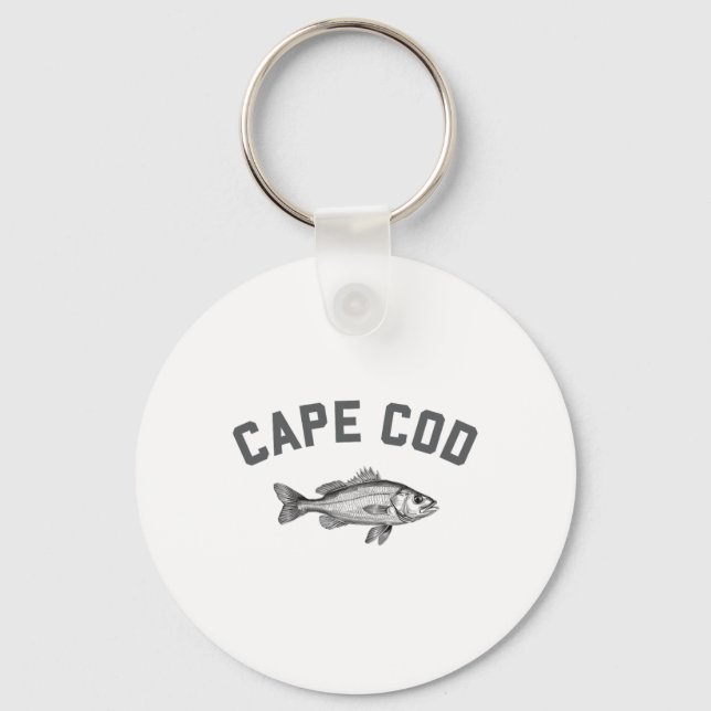 Cape Cod Massachusetts Fiske Stripers  Nyckelring (Framsida)