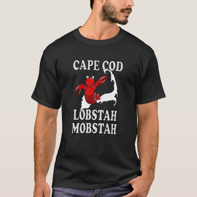 Cape Cod Massachusetts Funny LOBSTER T Shirt (Framsida)