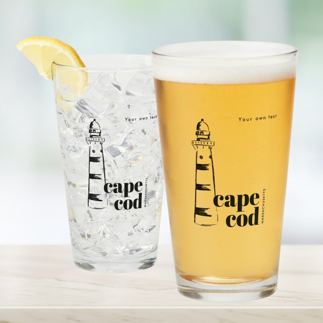 Cape Cod Massachusetts fyr öl Glaskopp (Skapare uppladdad)