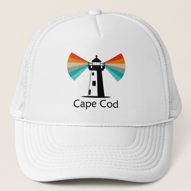 Cape Cod Massachusetts fyr Regnbåge Keps (Framsida)