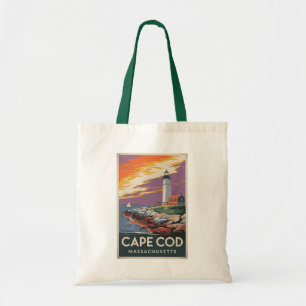 Cape Cod Massachusetts Illustration Resa Konst Tygkasse