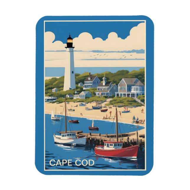 Cape Cod Massachusetts Magnet (Vertikal)