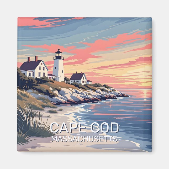 Cape Cod Massachusetts Magnet (Framsidan)