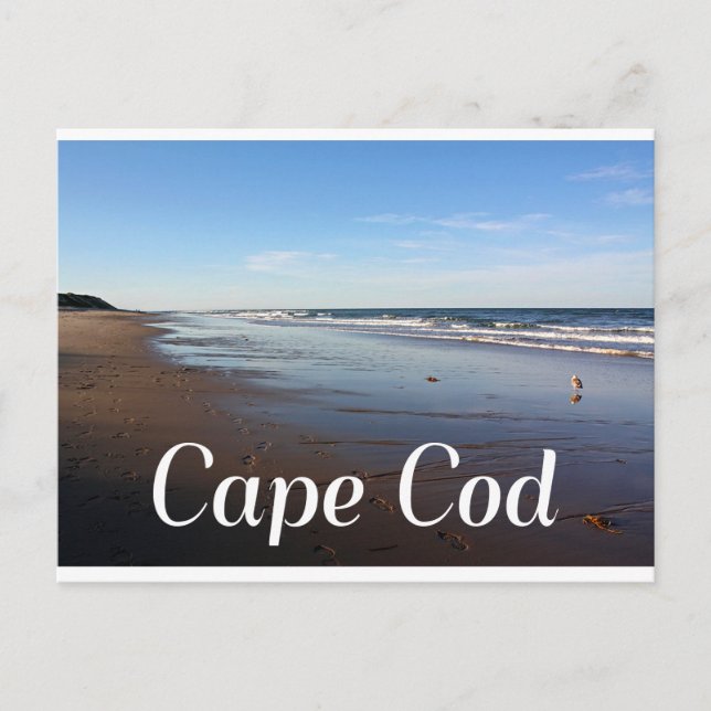 Cape Cod, Massachusetts Nauset Beach Postcard Vykort (Framsida)
