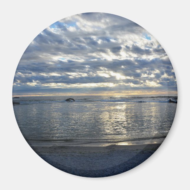 Cape Cod, Massachusetts Ocean Sunset souvenir Magnet (Framsidan)