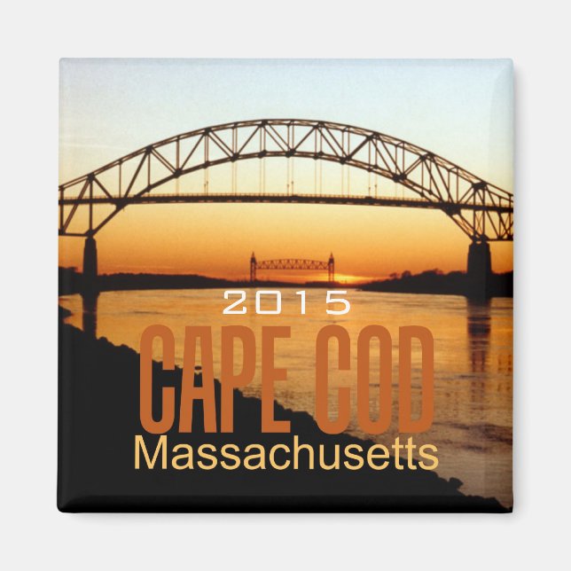 Cape Cod Massachusetts Photo Souvenir Magnet (Framsidan)