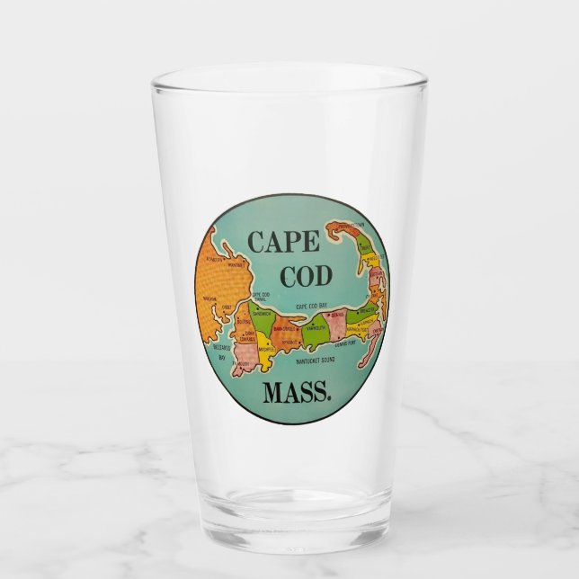 Cape Cod, Massachusetts - Pint Glass Glaskopp (Framsida)