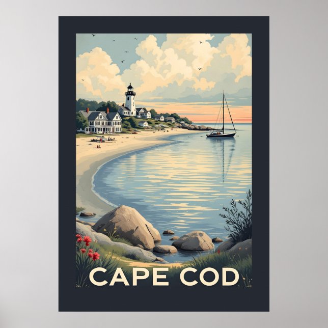 Cape Cod Massachusetts Poster (Framsidan)