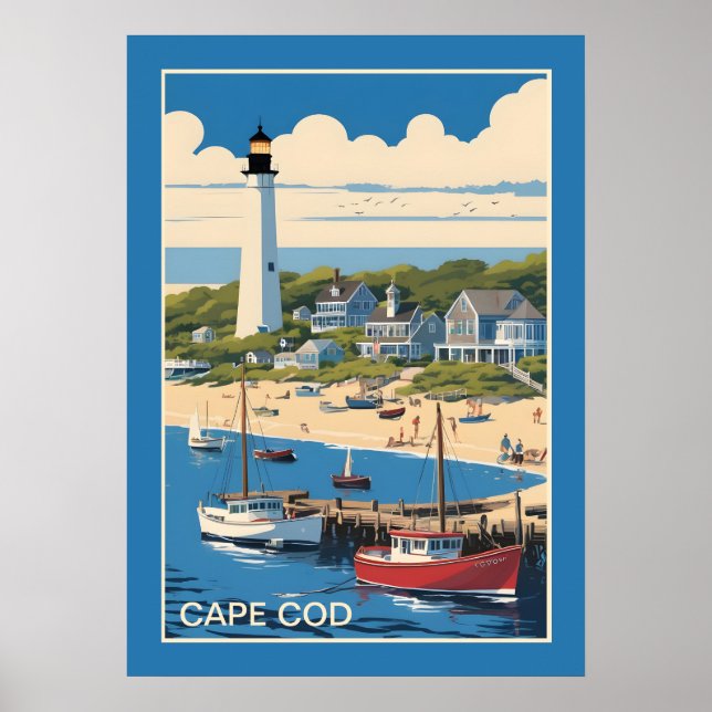 Cape Cod Massachusetts Poster (Framsidan)