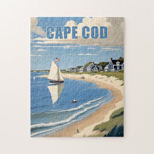 Cape Cod Massachusetts Pussel (Vertikal)