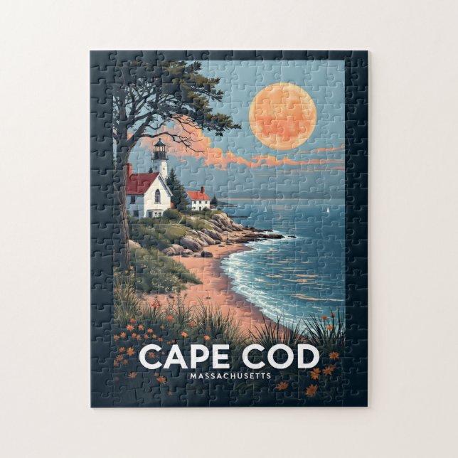 Cape Cod Massachusetts Pussel (Vertikal)