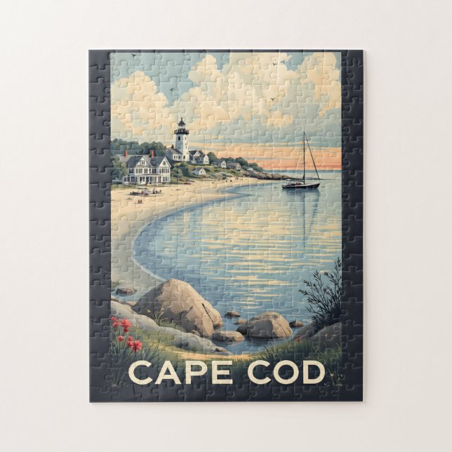 Cape Cod Massachusetts Pussel (Vertikal)