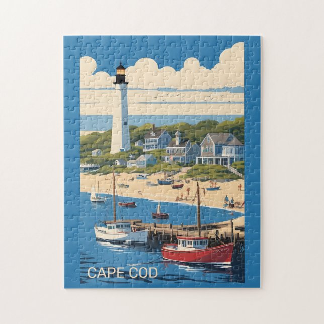 Cape Cod Massachusetts Pussel (Vertikal)