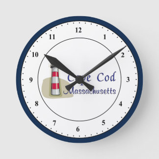 Cape Cod Massachusetts Round Clock Rund Klocka