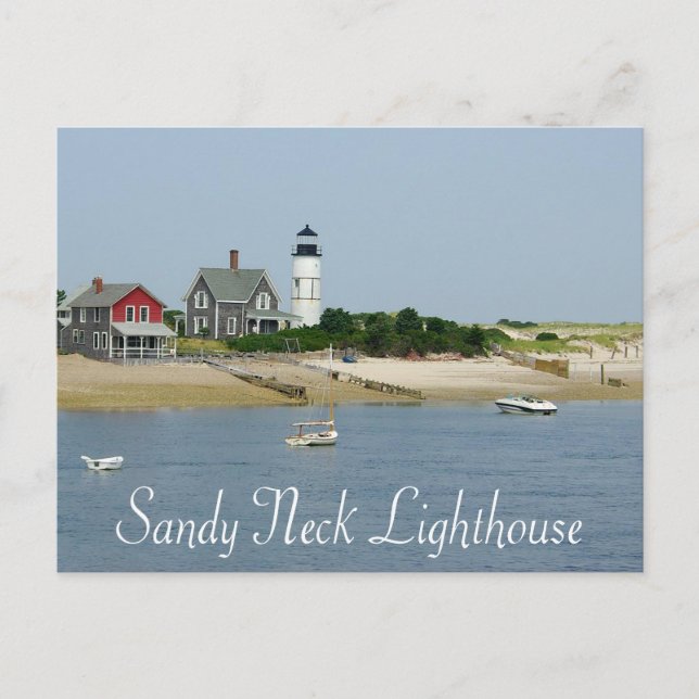 Cape Cod, Massachusetts - Sandy Nacke fyr Vykort (Framsida)