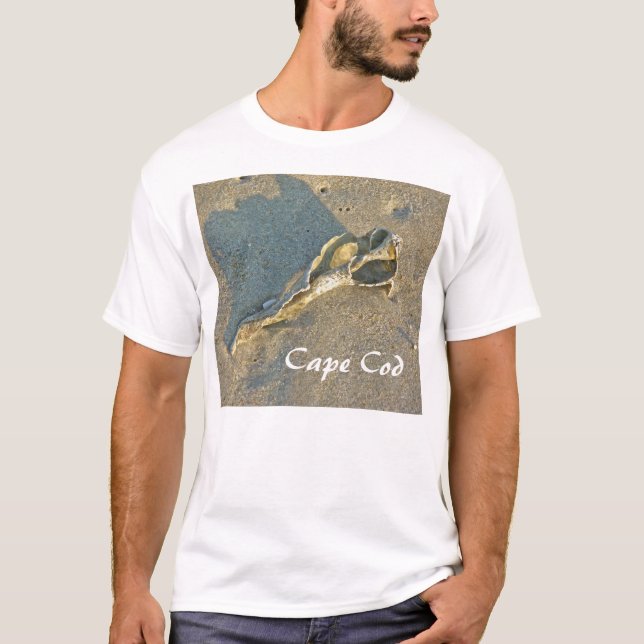 Cape Cod Massachusetts - Skal & Bränningar Tee (Framsida)
