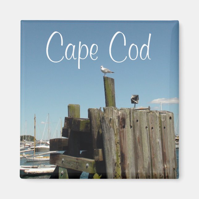 Cape Cod, Massachusetts Solnedgång souvenir Magnet (Framsidan)