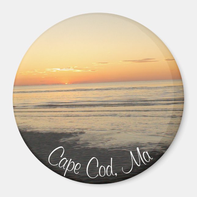 Cape Cod, Massachusetts Sunset souvenir Magnet (Framsidan)