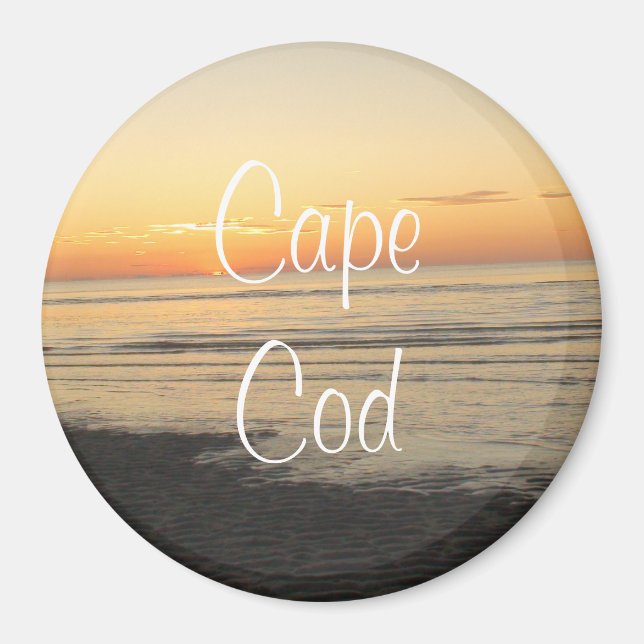 Cape Cod, Massachusetts Sunset souvenir Magnet (Framsidan)