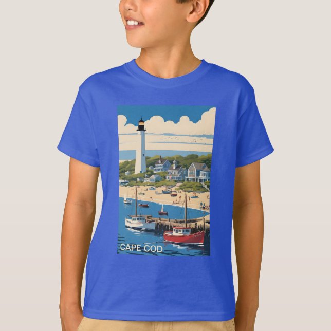 Cape Cod Massachusetts T Shirt (Framsida)