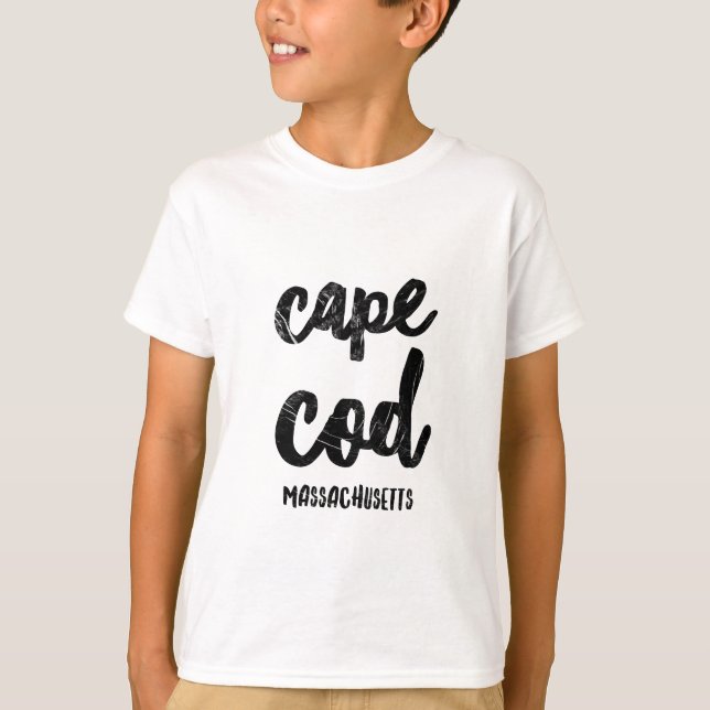 Cape Cod Massachusetts Tee Shirt (Framsida)