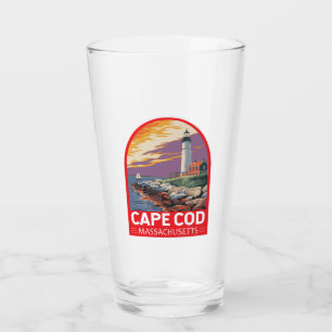 Cape Cod Massachusetts Travel Art Emblem Glaskopp