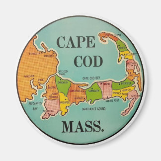 Cape Cod Massachusetts vintage resor Magnet