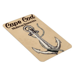 Cape Cod Massachusetts Vintage resor poster Magnet