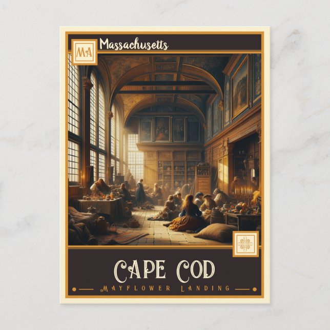 Cape Cod, Massachusetts  | Vintage Vykort (Framsida)