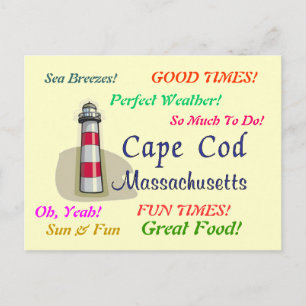 Cape Cod Massachusetts Vykort