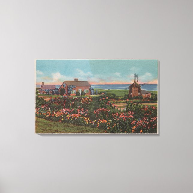 Cape Cod, MassachusettsHomes by Sea View Canvastryck (Framsida)