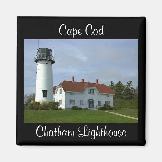 Cape Cod MORSA Chatham Lighthouse Fridge Magnet (Framsidan)