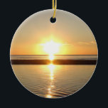 Cape Cod, Morsa Sunset på Beach-julen Julgransprydnad Keramik<br><div class="desc">Cape Cod,  Morsa Sunset på Beach-julkeramik Ornament</div>