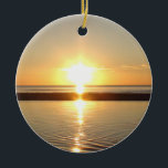 Cape Cod, Morsa Sunset på Beach-julen Julgransprydnad Keramik<br><div class="desc">Cape Cod,  Morsa Sunset på Beach-julkeramik Ornament</div>
